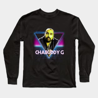 People Just Do Nothing Chabuddy G Retro 80s Neon Landscape Long Sleeve T-Shirt